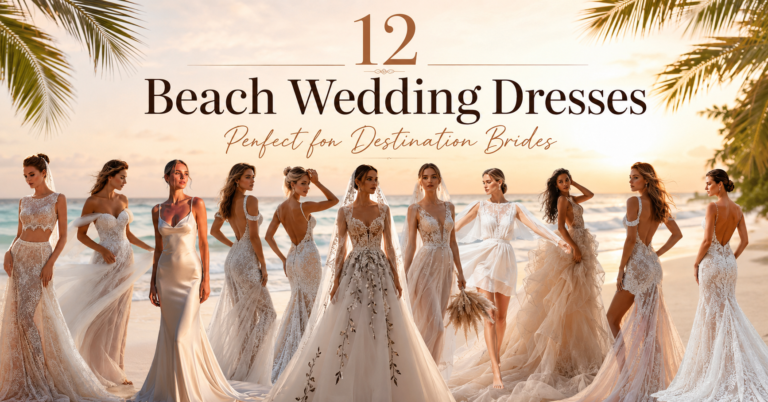 12 Beach Wedding Dresses Perfect for Destination Brides