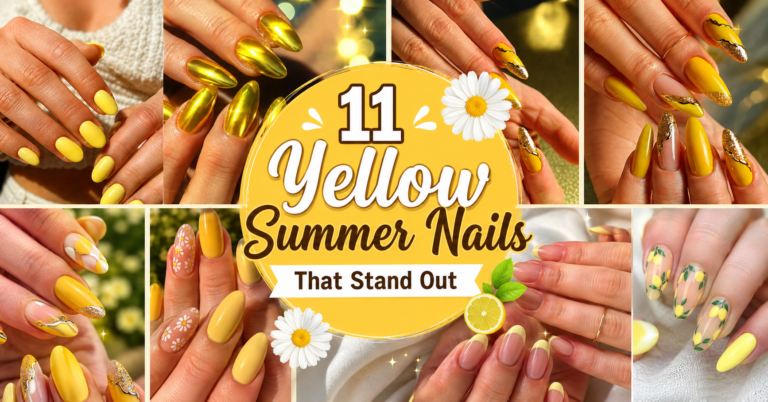 11 Yellow Summer Nails That Stand Out