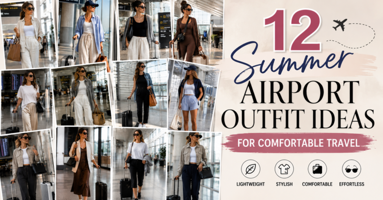 12 Summer Airport Outfit Ideas for Comfortable Travel