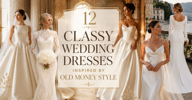 12 Classy Wedding Dresses Inspired by Old Money Style