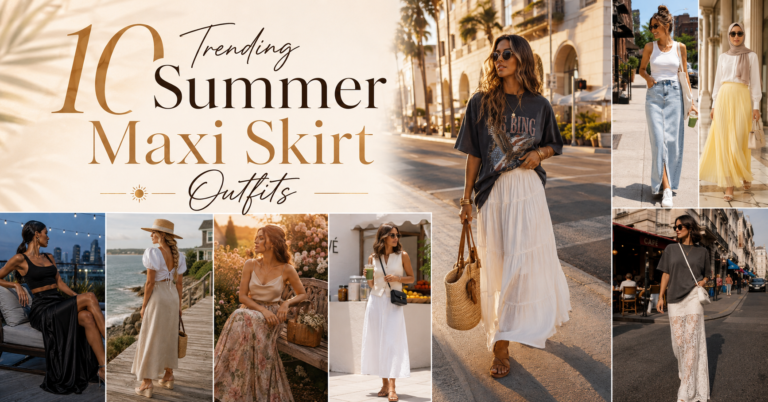 10 Trending Summer Maxi Skirt Outfits